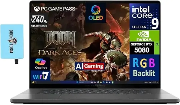 ASUS ROG Zephyrus G16 Ultra gaming laptop with OLED display