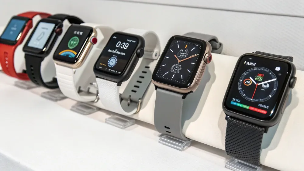 Top 10 best budget smartwatches under $200 displayed side by side with feature comparison