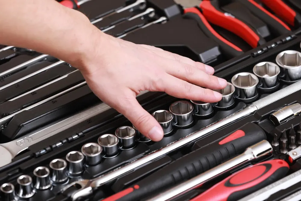 Best wrench sets of {year} arranged on a workshop workbench showing various mechanics tool collections