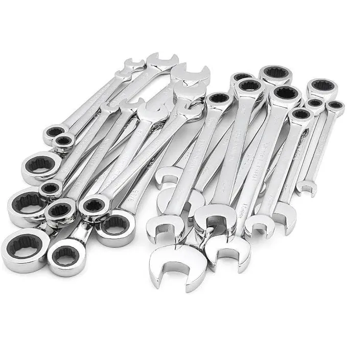 Craftsman 20-Piece Universal Combination Wrench Set — Best Universal Craftsman 20-piece universal combination wrench set with SAE and metric wrenches in blow-molded storage case
