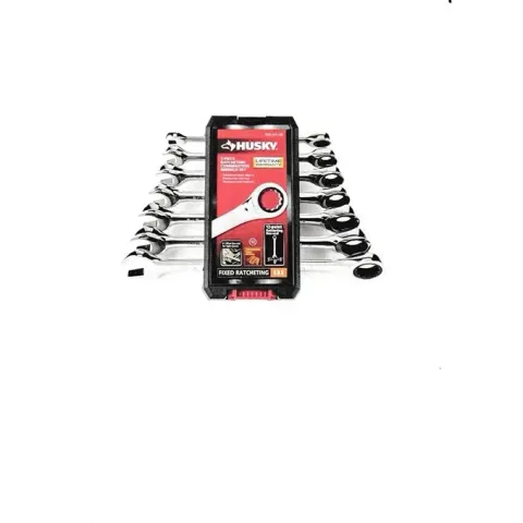 Husky SAE combination wrench set compact design for accessing tight spaces in automotive work
