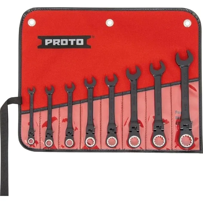 Stanley Proto Industrial Combination Wrench Set — Industrial Grade Stanley Proto industrial combination wrench set for heavy-duty and high-torque applications with satin chrome finish