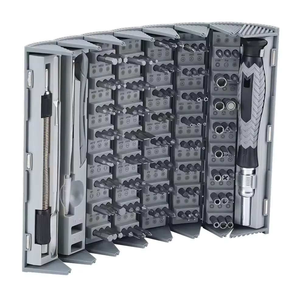 126-in-1 precision screwdriver set with magnetic mini bits in organized storage case for complex electronics repairs