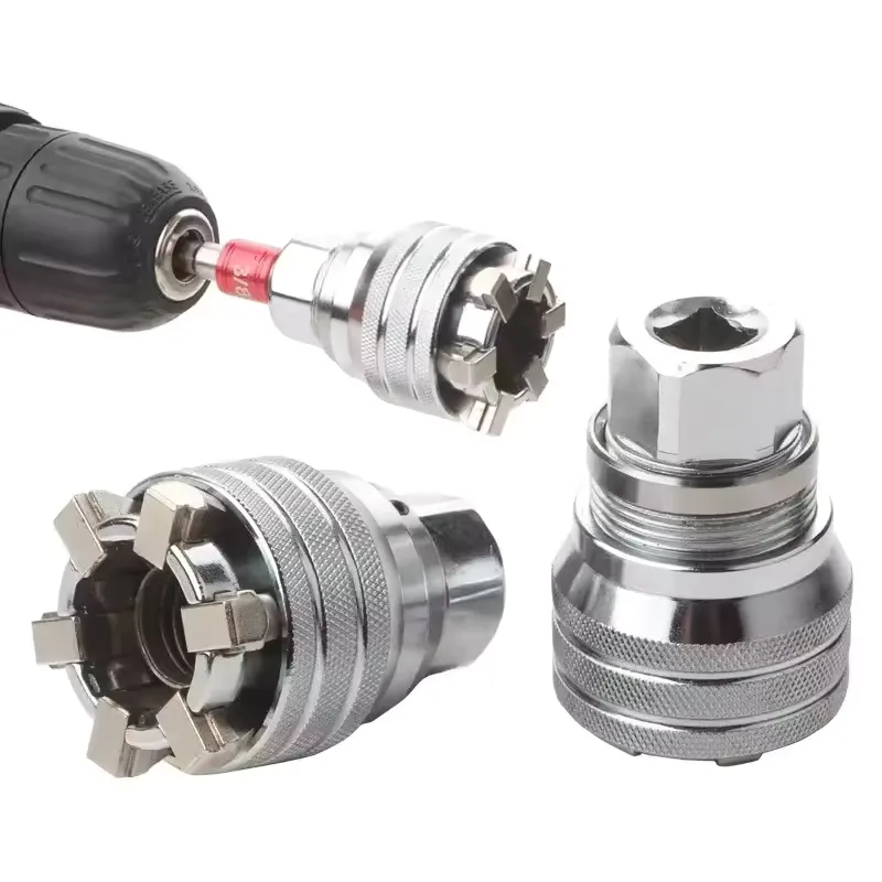3/8\ 3/8 inch universal socket wrench 10-19mm adjustable hex head compatible with standard ratchet drives