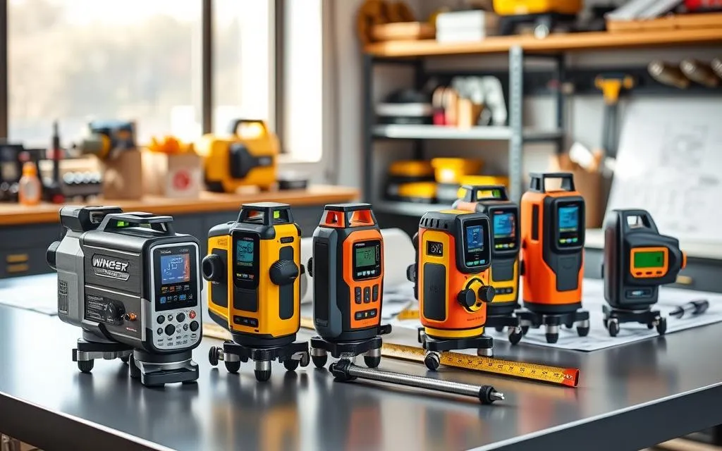 Best digital levels and angle finders from AliExpress {year} displayed on a workshop workbench