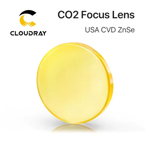 CVD ZnSe focus lens USA grade for CO2 laser engraver showing superior optical clarity and coating
