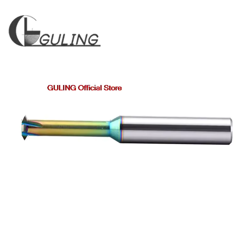 GULING Single-Tooth Carbide Thread Milling Cutter — Best for CNC Precision Threading GULING single-tooth carbide thread milling cutter showing precision geometry for CNC M1-M14 threading