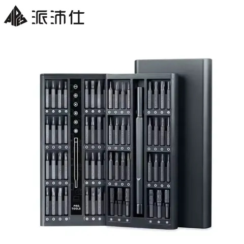 Magnetic precision screwdriver bit set with Torx Tri-Wing and multi-tip options for laptop and electronics maintenance