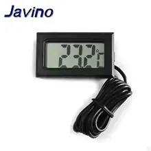 Mini LCD Thermometer with Waterproof Probe — Budget Pick Mini LCD thermometer with waterproof probe for freezer and liquid temperature monitoring showing real-time reading