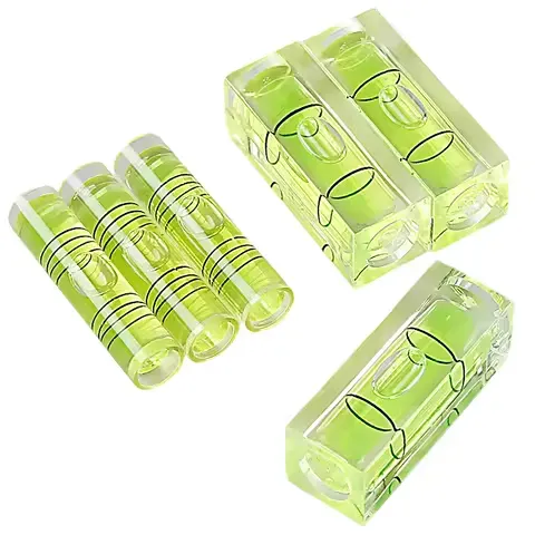 Mini round bubble level set of three bullseye spirit levels for precision equipment calibration
