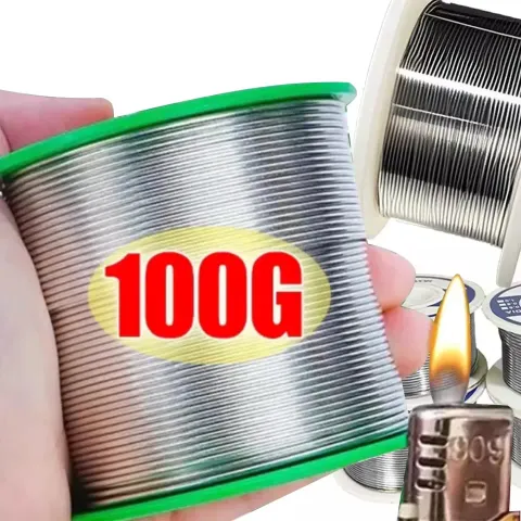 Rosin core solder wire with 2.0 percent flux no-clean formula in 0.8mm and 1.0mm diameter rolls