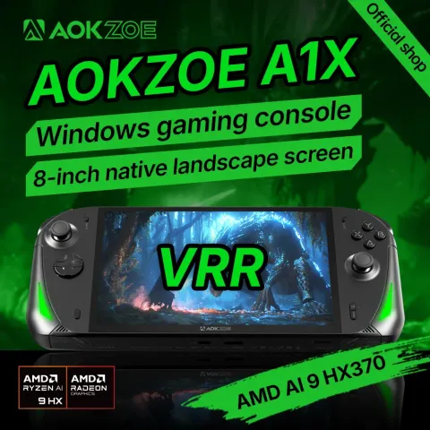 AOKZOE A1X Pro — 8" AMD Ryzen AI 9 HX 370 Handheld Gaming PC with VRR