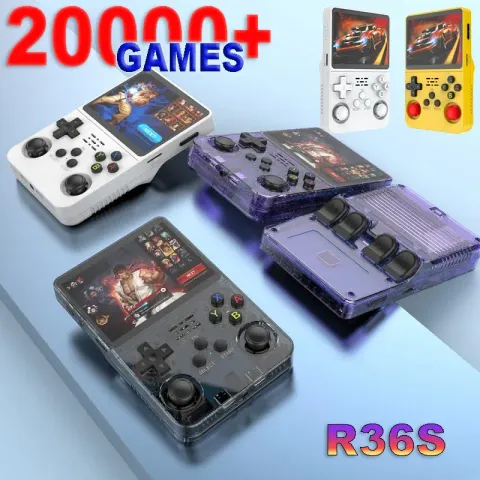 R36S Retro Gaming Console — Portable Handheld Player with 3.5" IPS Screen