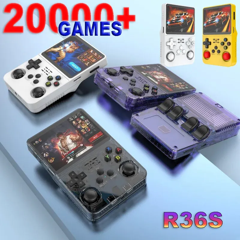 R36S Retro Gaming Console — Portable Handheld Player with 3.5" IPS Screen